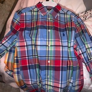 Boys button down polo long sleeves